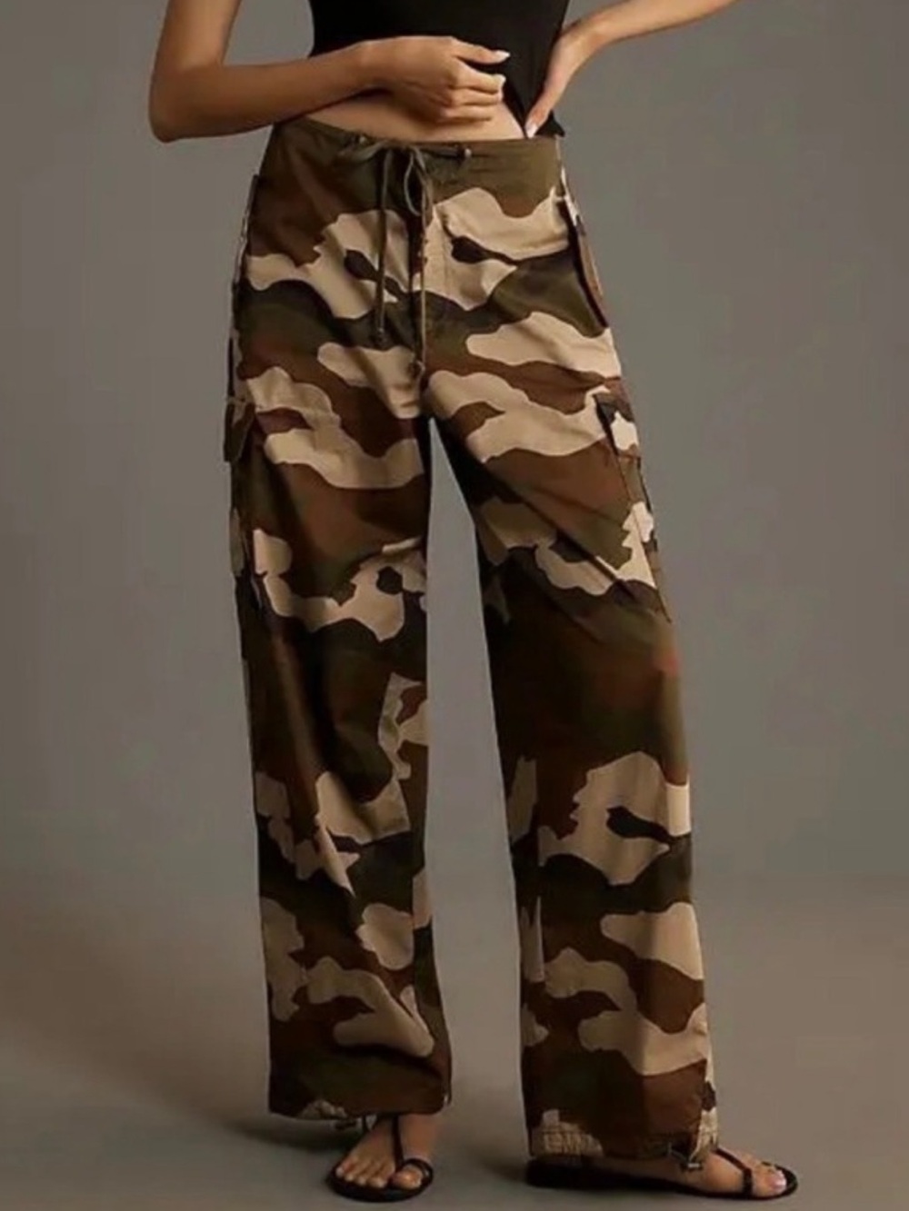 Good American Women’s
sz S Cargo Pants Fatigue
Green Camo Wide Leg
BNWT